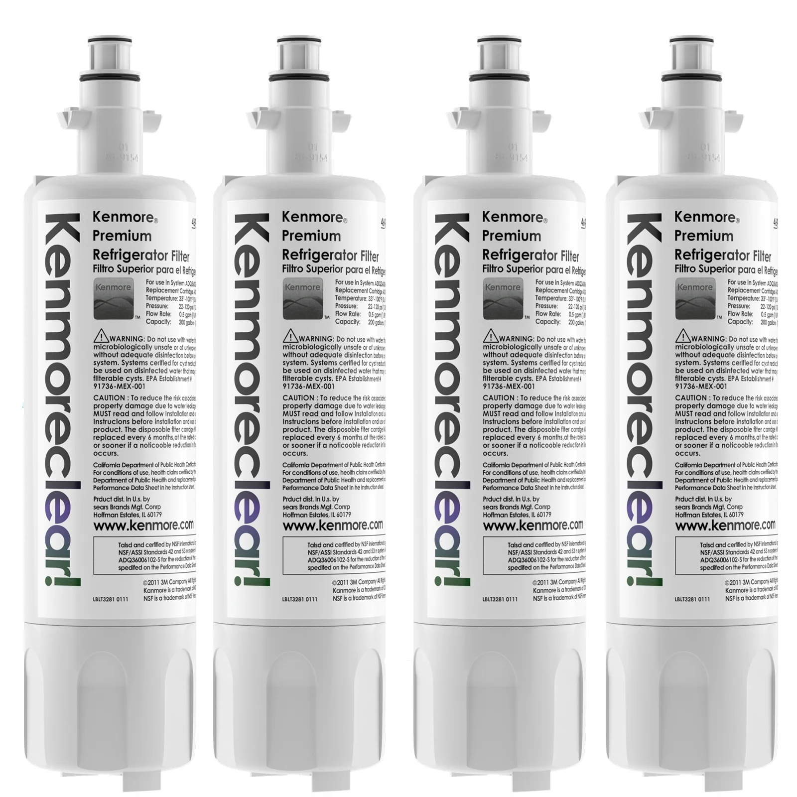 Kenmore 9690 Refrigerator Water Filter – 4 Pack